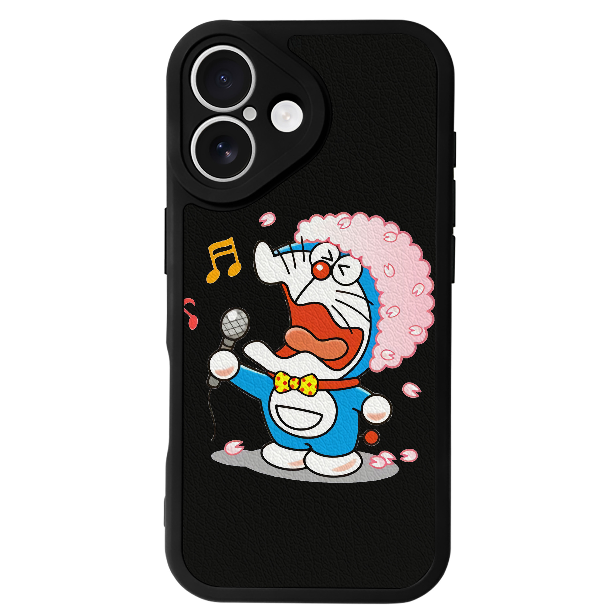 （画像用） ドラえもん Doraemon 【iPhone 16シリーズ対応】シリコンスマホケース（レザー調） 材質：シリコン
